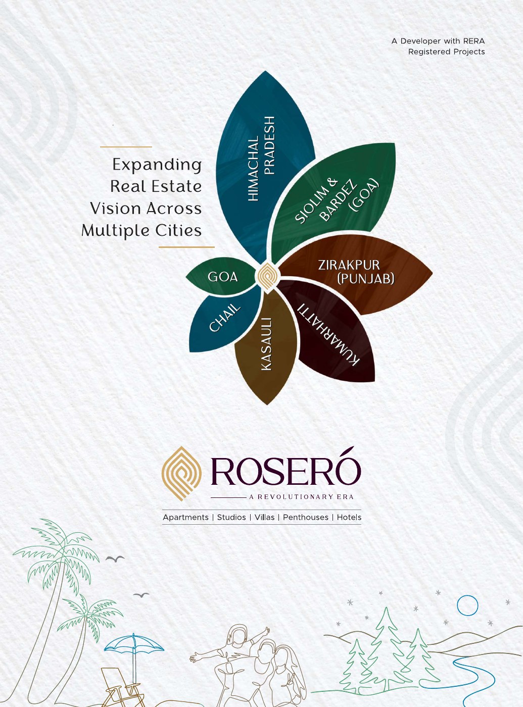 Roseró portfolio brochure cover
